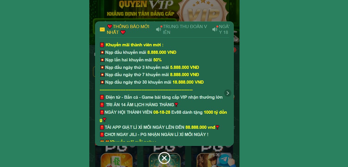 EV88 10 Chương trình khuyến mãi EV88 được cập nhật mới nhất 2025