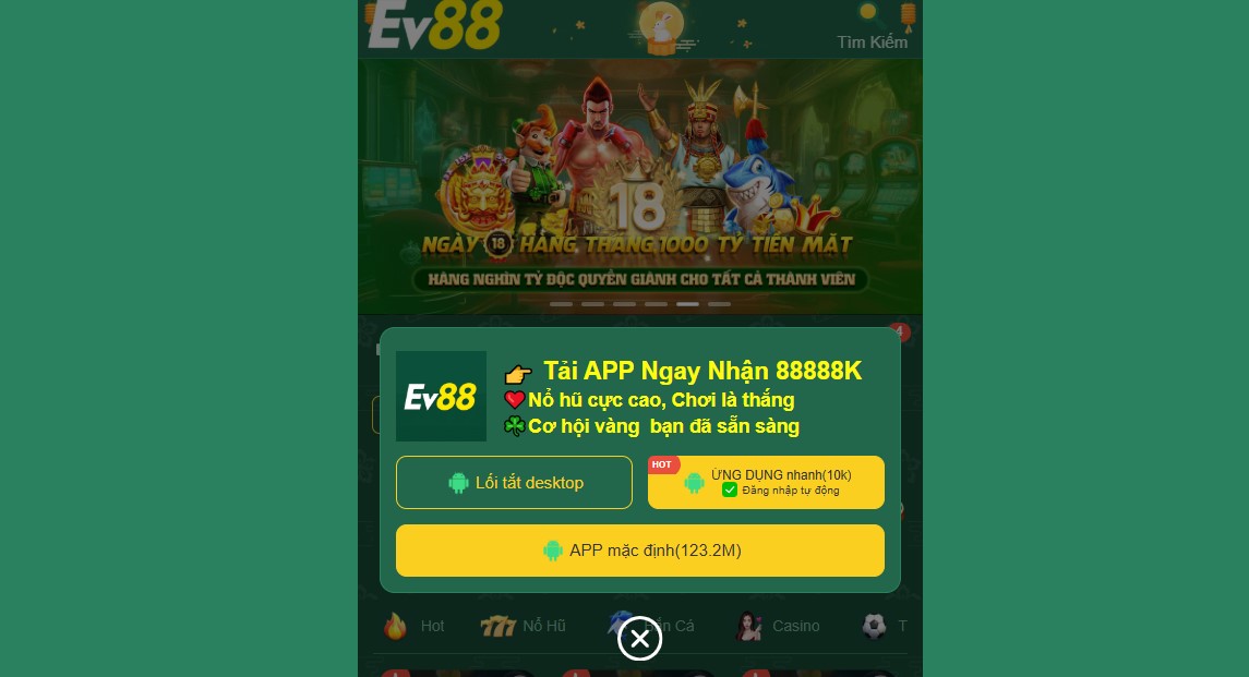 Link tải app EV88 được cập nhật liên tục